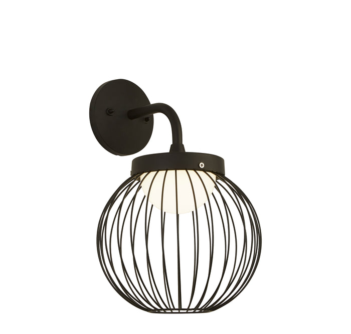 Applique Industrial Cabina Alluminio Bianco Policarbonato Nero Led 18,31W 3000K