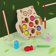 Giocchi Educativi per Bambini Visspel Magnetico Concentrazione Attività di Allenamento Visspel Magnetico in Legno (Uccello)