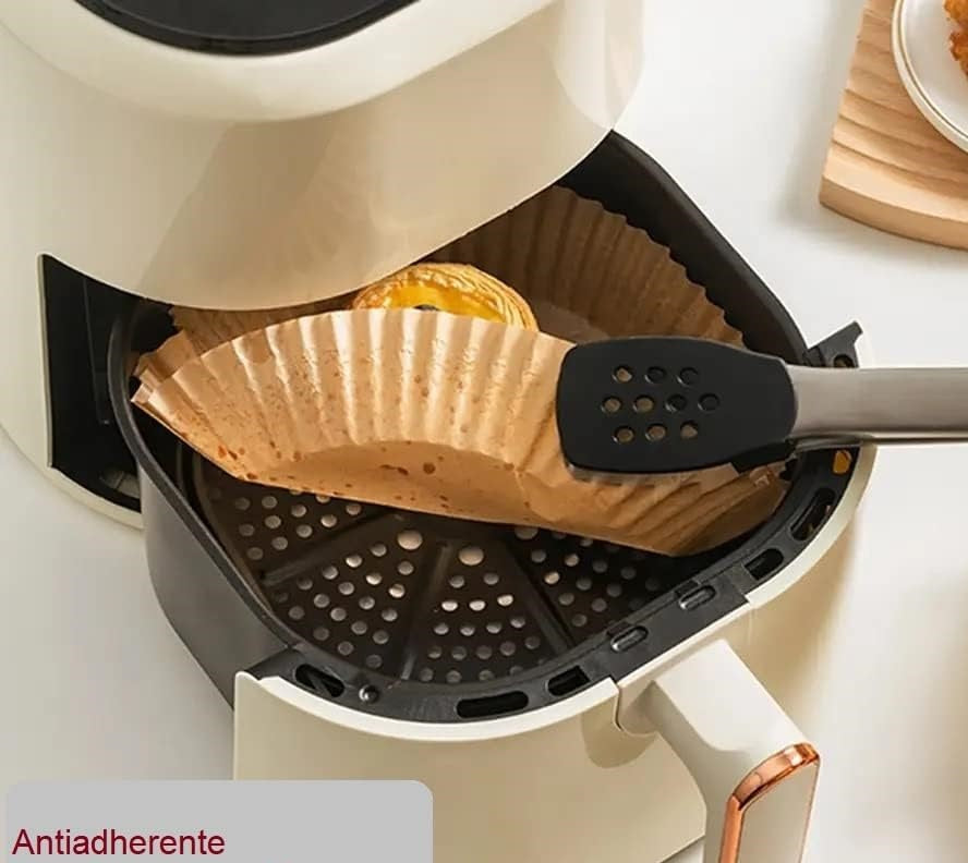 Carta Forno per Friggitrice ad Aria Maxi Scorta 150pz D.20 H4,5cm Biodegradabili