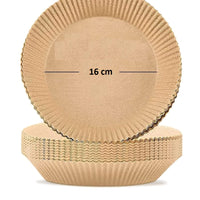 Carta Forno per Friggitrice ad Aria Maxi Scorta 150pz D.16 H4,5cm Biodegradabili