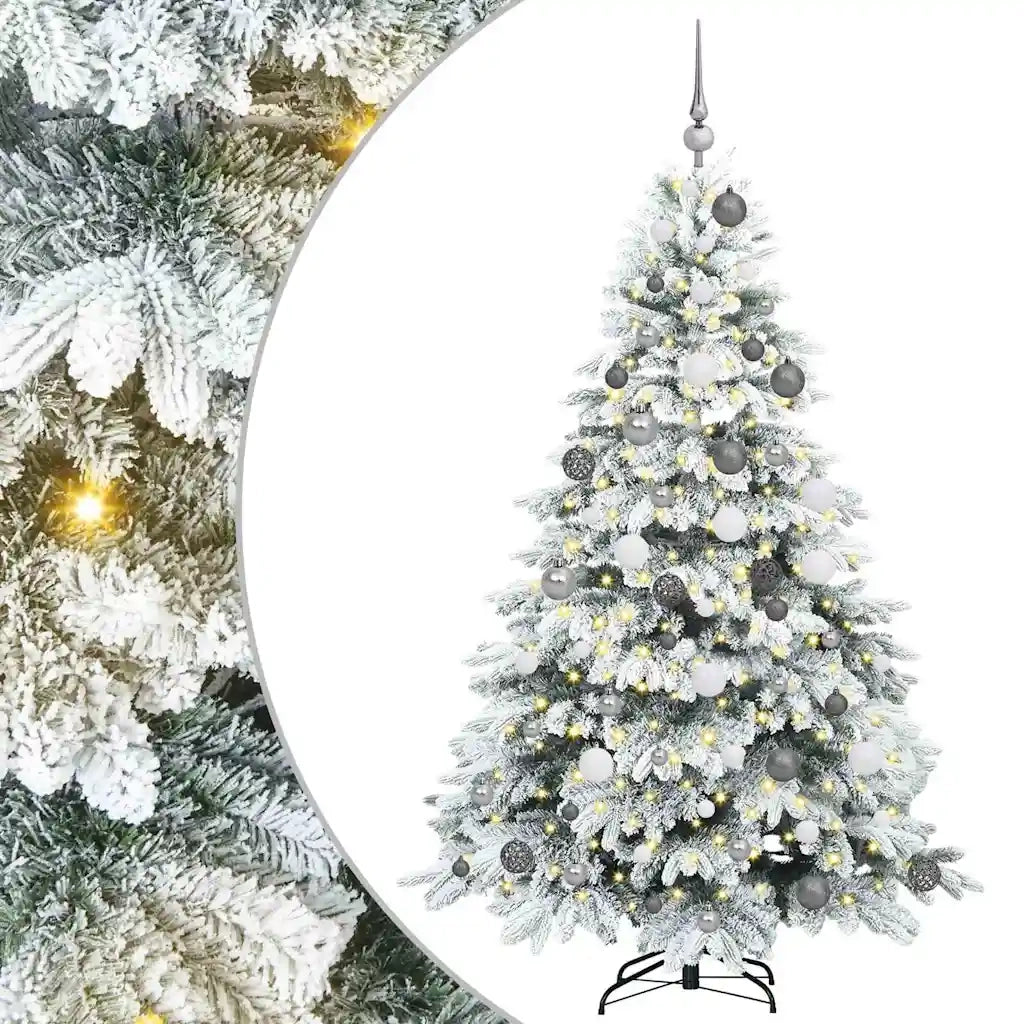 Albero di Natale artificiale con 300 LED Bianco 180 cm PE e PVC 3397613