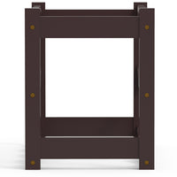 Cantinetta Portavino in Legno Bambù Noce con 12 Scomparti Bar Portabottiglie