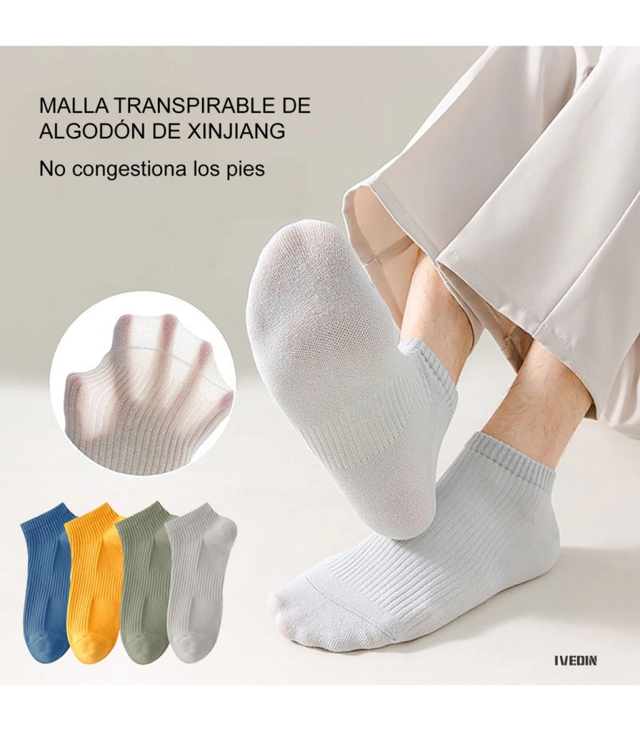 Calzini Caviglia Unisex | Cotone Costellato Traspirante di Xinjiang | Taglia Unica 35–42 EU