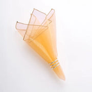 Servetten di organza per tavola - 45 x 45 cm - Giallo - Decorativi - Adatti per matrimoni e eventi