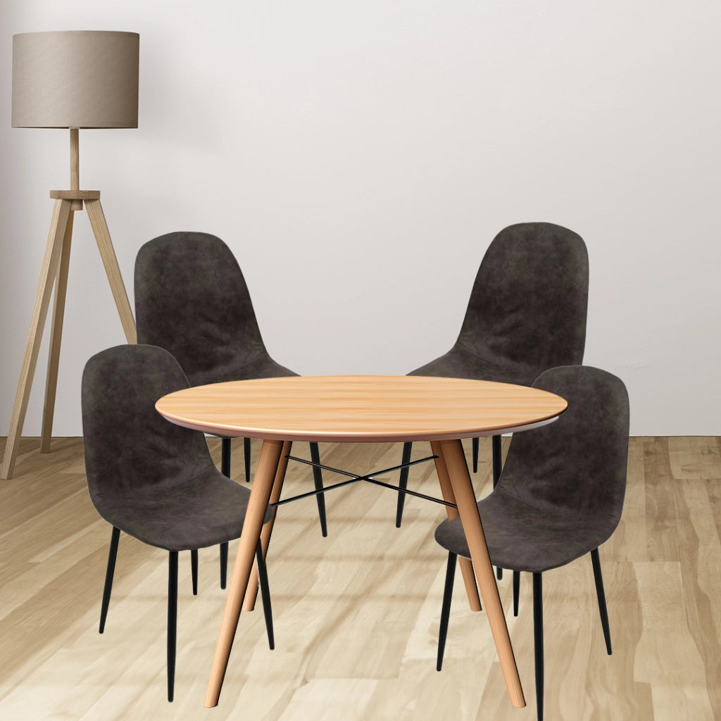 SEDIA IMBOTTITA IN TESSUTO TECNICO 52X44C88 CM COLORE GRIGIO