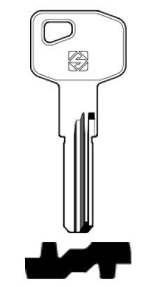 SILCA CHIAVE PUNZONATA MG9 confezione da PEZZI 5