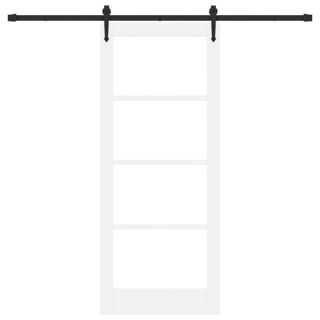 porta scorrevole  con set hardware 'ORKDAL'bianca 83x202 cm