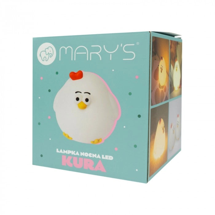Lampada notte bimbi wireless gallina bianca LED 2,5W Mary's