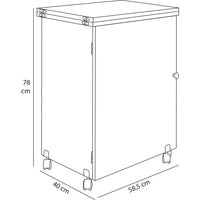 Mobiletto per Macchina da Cucire Tavolo Cucito Pieghevole Multiuso Legno Bianco
