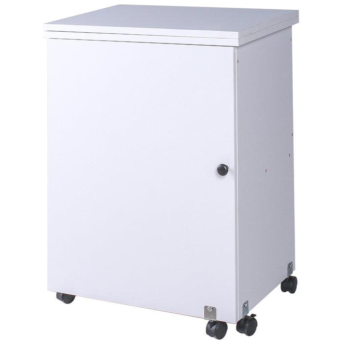Mobiletto per Macchina da Cucire Tavolo Cucito Pieghevole Multiuso Legno Bianco