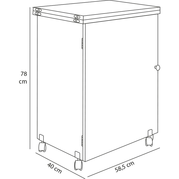Mobiletto per Macchina da Cucire Tavolo Cucito Pieghevole Multiuso Legno Ciliegio
