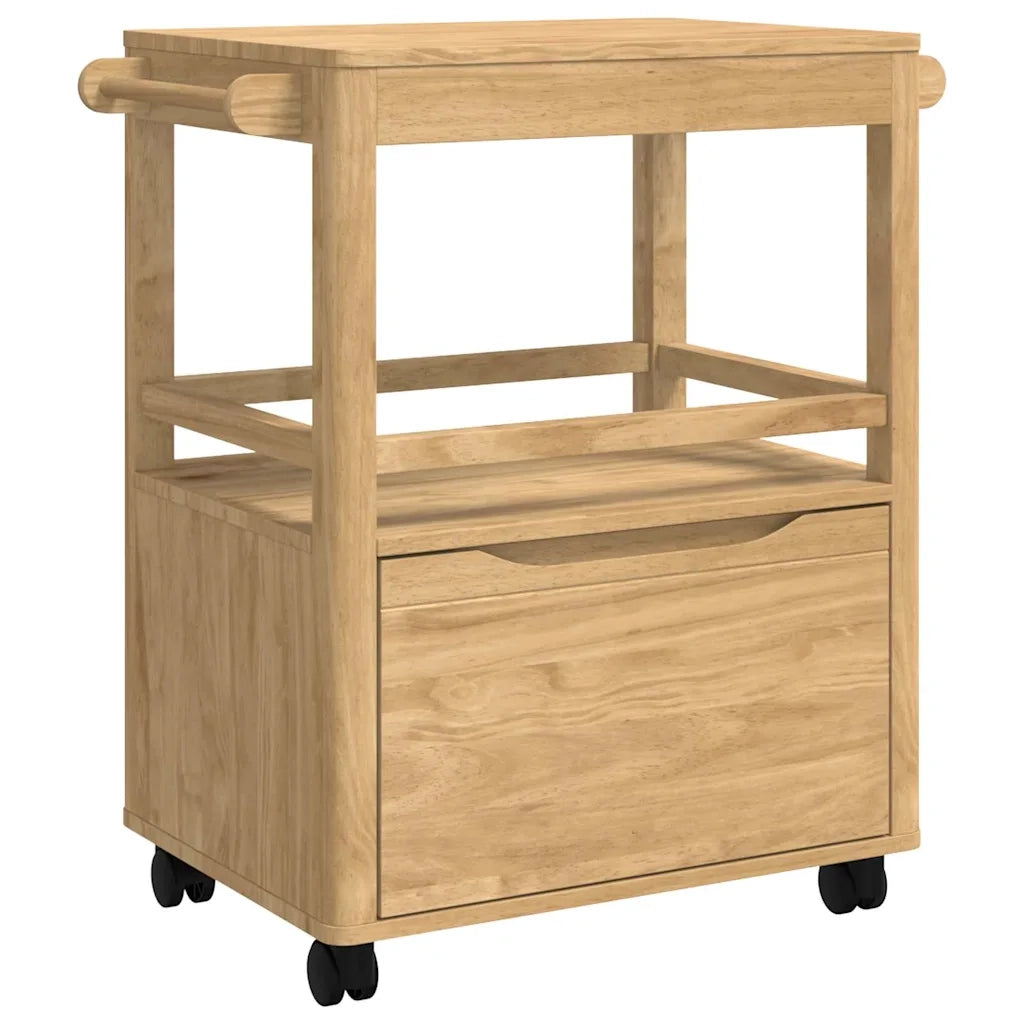 Carrello da Cucina FLORO Marrone cerato 72,5 x 45 x 80 cm