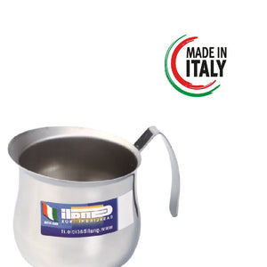 Coppia Lattiera Bombata in Acciaio Inox 18/10 3+6 Tazze Lavabili in Lavastoviglie