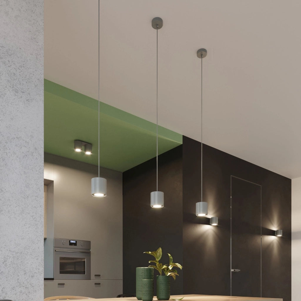 Applique RONDEO 1 luce grigio alluminio metallo G9