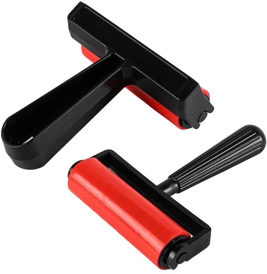 Accessori per verniciatura - 2x Rulli per verniciatura - Rullo di plastica - Trapano a percussione - Kit per pittura a olio - 10 cm di lunghezza - Verniciatura con diamante