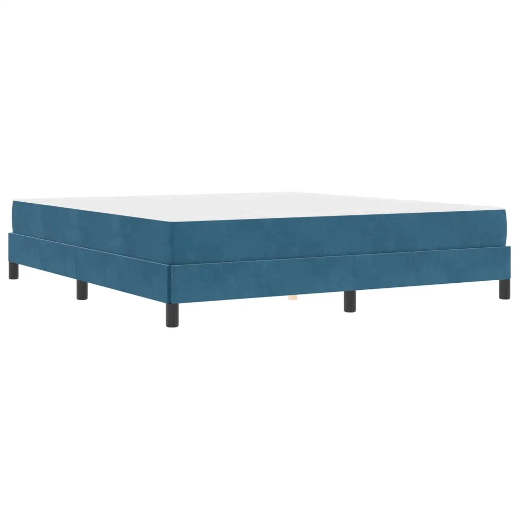Letto a molle con materasso Blu Scuro 180 x 200 cm Tessuto 3398711