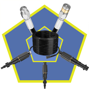 Sonda Sturatubi Spurgatubi per Idropulitrice con borsa Alta Pressione 15 Metri