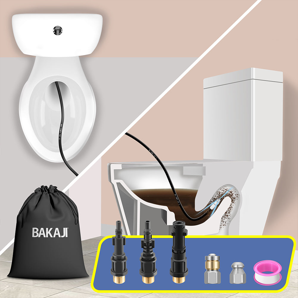 Sonda Sturatubi Spurgatubi per Idropulitrice con borsa Alta Pressione 15 Metri