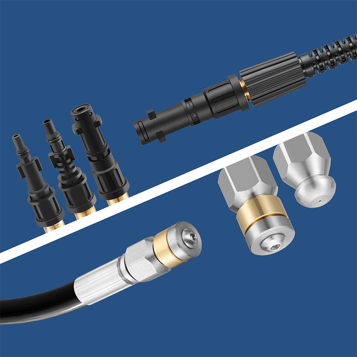 Sonda Sturatubi Spurgatubi per Idropulitrice con borsa Alta Pressione 30 Metri