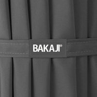 Ombrellone da Giardino 270 cm Luci LED Parasole Grigio Antivento Esterno 8 Ribs