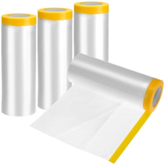 Foglio di protezione adesivo 2,4 m x 20 m - Foglio con punti di appoggio - Foglio di copertura - Foglio di protezione - Autoadesivo - Resistente alle abrasioni