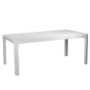 Tavolo in alluminio Claveland bianco allungabile rettangolare