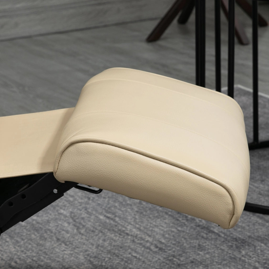 Poltrona relax reclinabile in similpelle ¨C zephmum ¨C 78x87x100 cm, crema