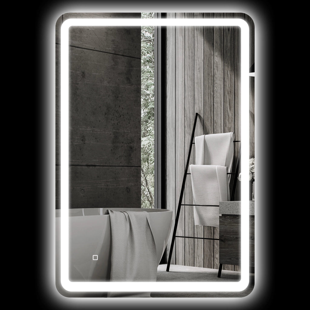 Specchio Bagno LED con Touch e Antiappannamento ¨C Xylo ¨C 70x100cm Bianco
