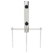 Base per Ombrellone con Picchetti per ?32-38 Argento in Acciaio CFW6656618