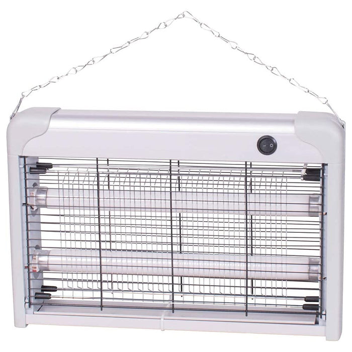 Zanzariera Elettrica Slim 2 Lampade UV LED 20W per Zanzare e Mosche senza sostanze chimiche