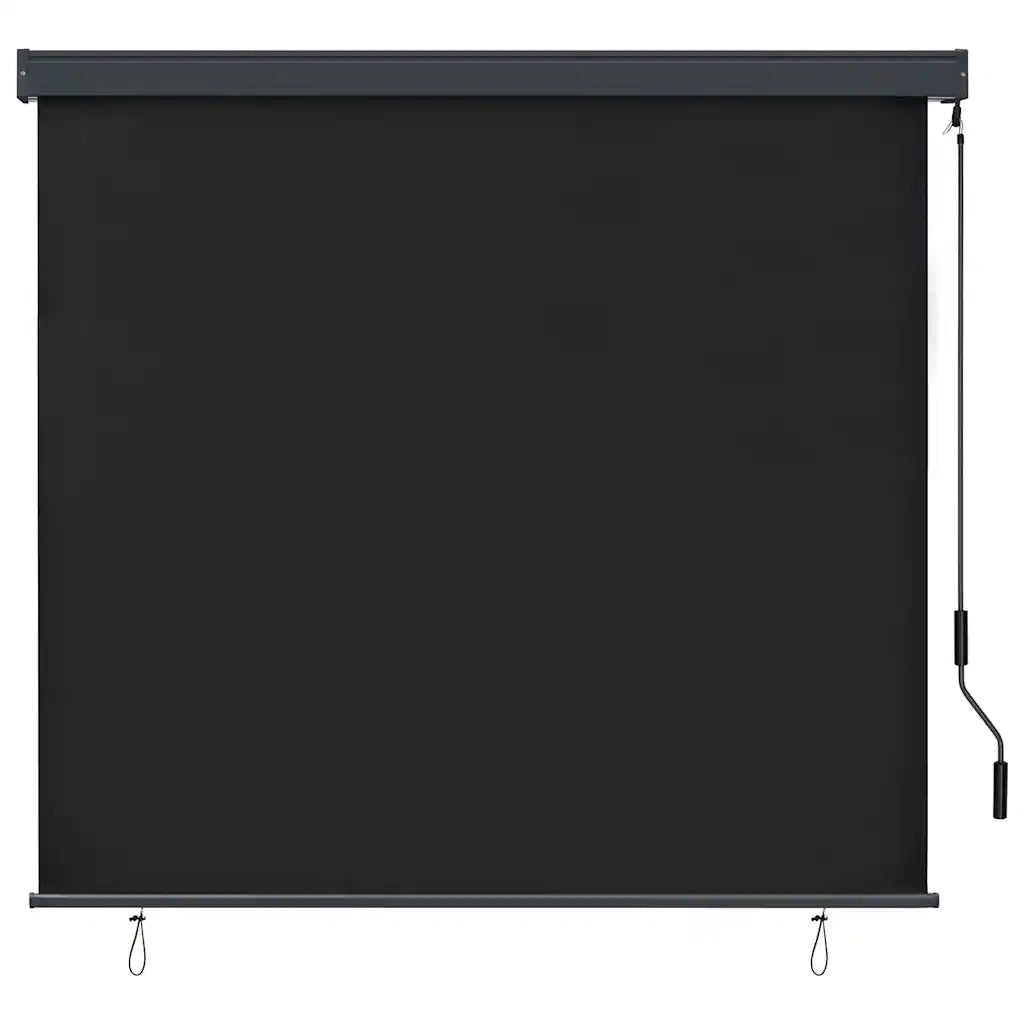 Tenda a rullo-Tenda avvolgibile Antracite 180 x 250 cm Tessuto e Alluminio