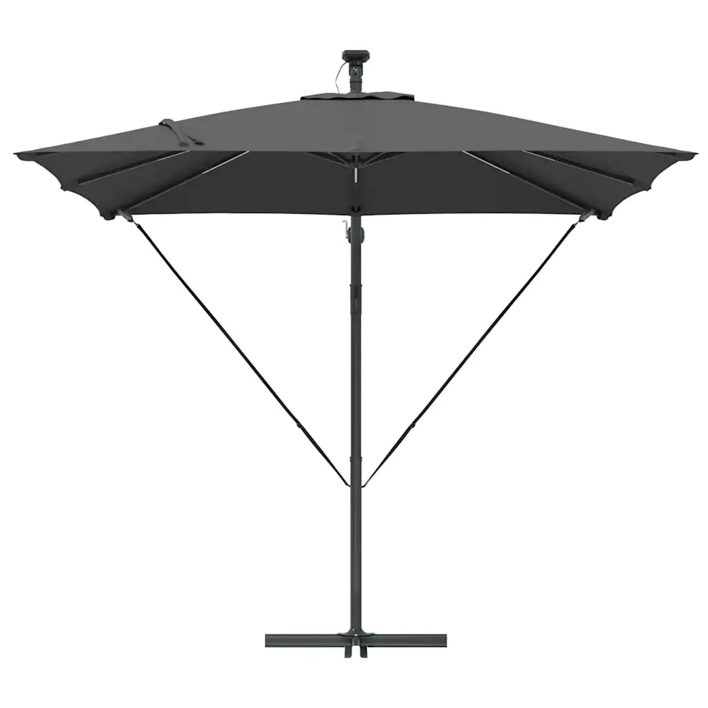 Ombrellone-Ombrello da giardino Antracite 249 x 249 x 250 cm Poliestere e Alluminio