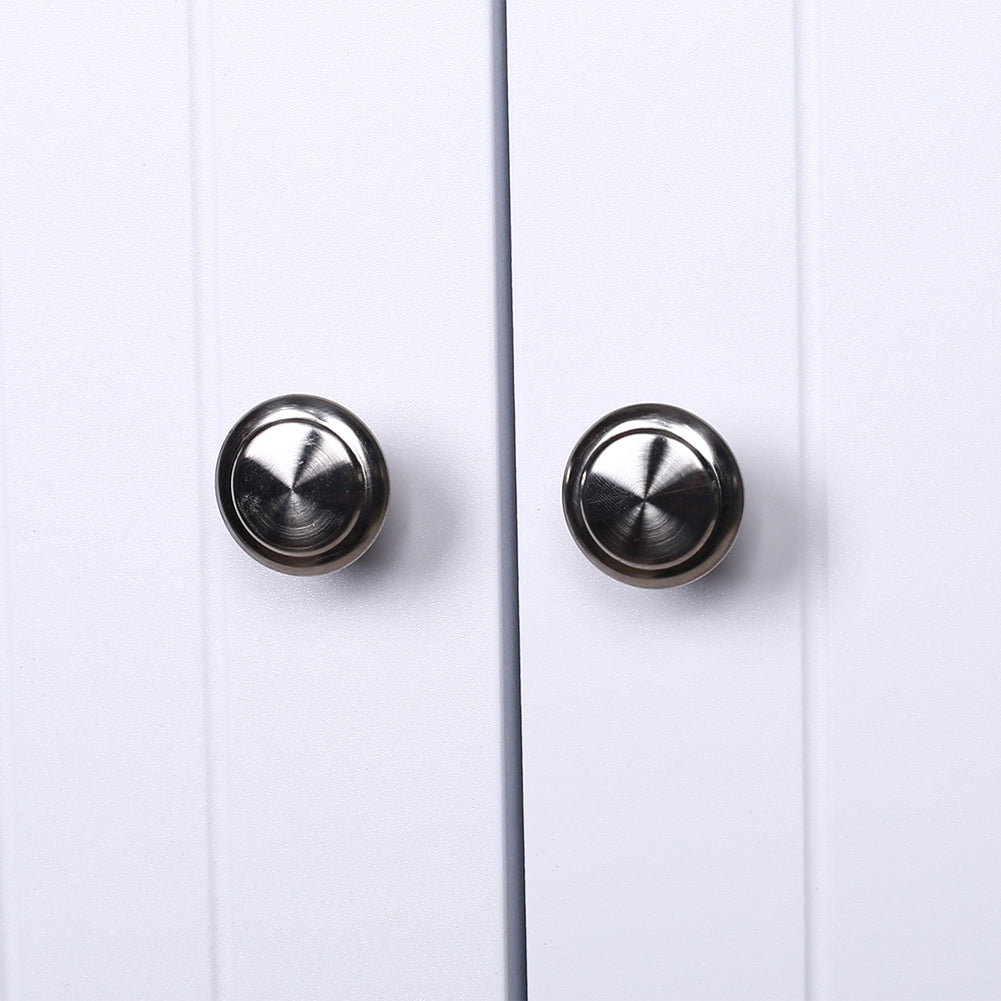 Armadietto da Bagno a Muro Bianco Pensile a Parete Cucina con Porta Asciugamani