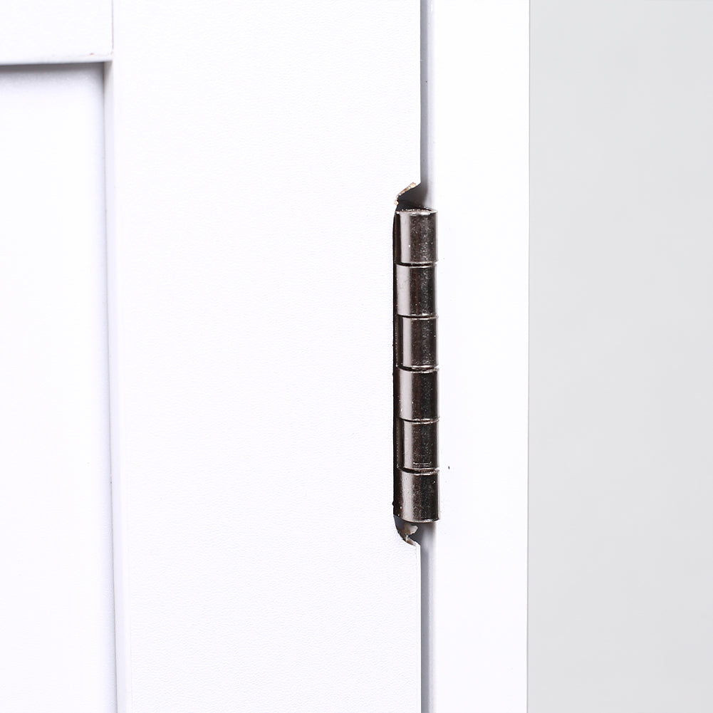 Mobile da Bagno Armadietto da Terra Autoportante Armadio con 2 Ante 50x30x92.5cm