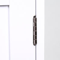 Mobile da Bagno Armadietto da Terra Autoportante Armadio con 2 Ante 50x30x92.5cm