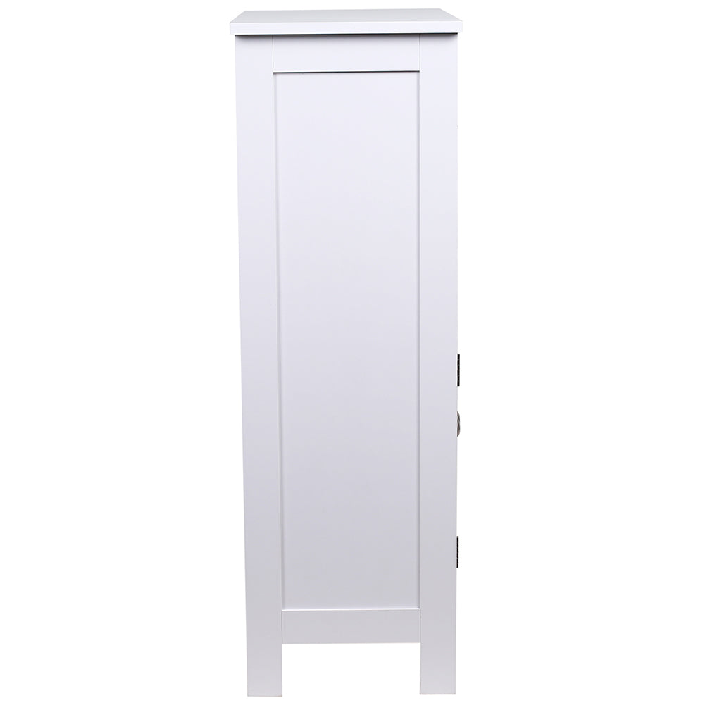 Mobile da Bagno Armadietto da Terra Autoportante Armadio con 2 Ante 50x30x92.5cm