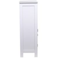 Mobile da Bagno Armadietto da Terra Autoportante Armadio con 2 Ante 50x30x92.5cm