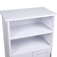 Mobile da Bagno Armadietto da Terra Autoportante Armadio con 2 Ante 50x30x92.5cm