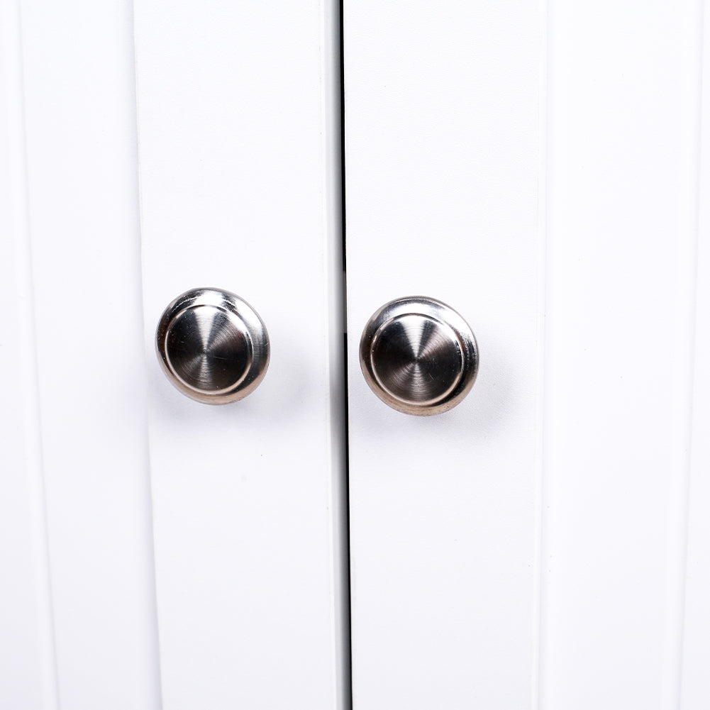 Mobile da Bagno Armadietto da Terra 3 Cassetti e 2 Ante Armadio 80.5x30x86.5cm