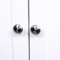 Mobile da Bagno Armadietto da Terra 3 Cassetti e 2 Ante Armadio 80.5x30x86.5cm