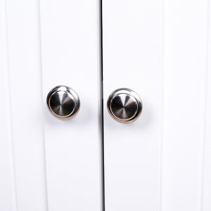 Mobile da Bagno Armadietto da Terra 3 Cassetti e 2 Ante Armadio 80.5x30x86.5cm