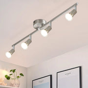 ZMH Faretto da soffitto 4 luci GU10 orientabili 330° moderni per salotto interni senza lampadina