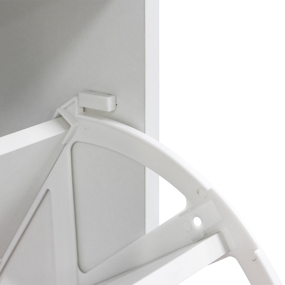 Scarpiera 4 Ante Ripiani Doppia Profondità Porta Scarpe Rosa e Bianco 63x24x150cm