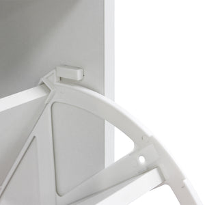 Scarpiera 4 Ante Ripiani Doppia Profondità Porta Scarpe Rosa e Bianco 63x24x150cm