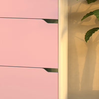 Scarpiera 4 Ante Ripiani Doppia Profondità Porta Scarpe Rosa e Bianco 63x24x150cm