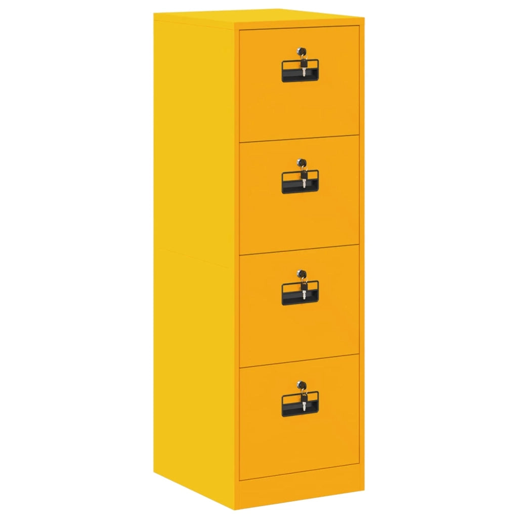 Armadio per File 2 pcs Giallo senape 44 x 50 x 139 cm 3406157