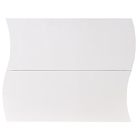 Scarpiera Ingresso in Legno Lucido ONDE 2 Ante Bianco Salvaspazio 101x26.5x81cm