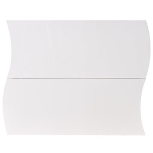 Scarpiera Ingresso in Legno Lucido ONDE 2 Ante Bianco Salvaspazio 101x26.5x81cm