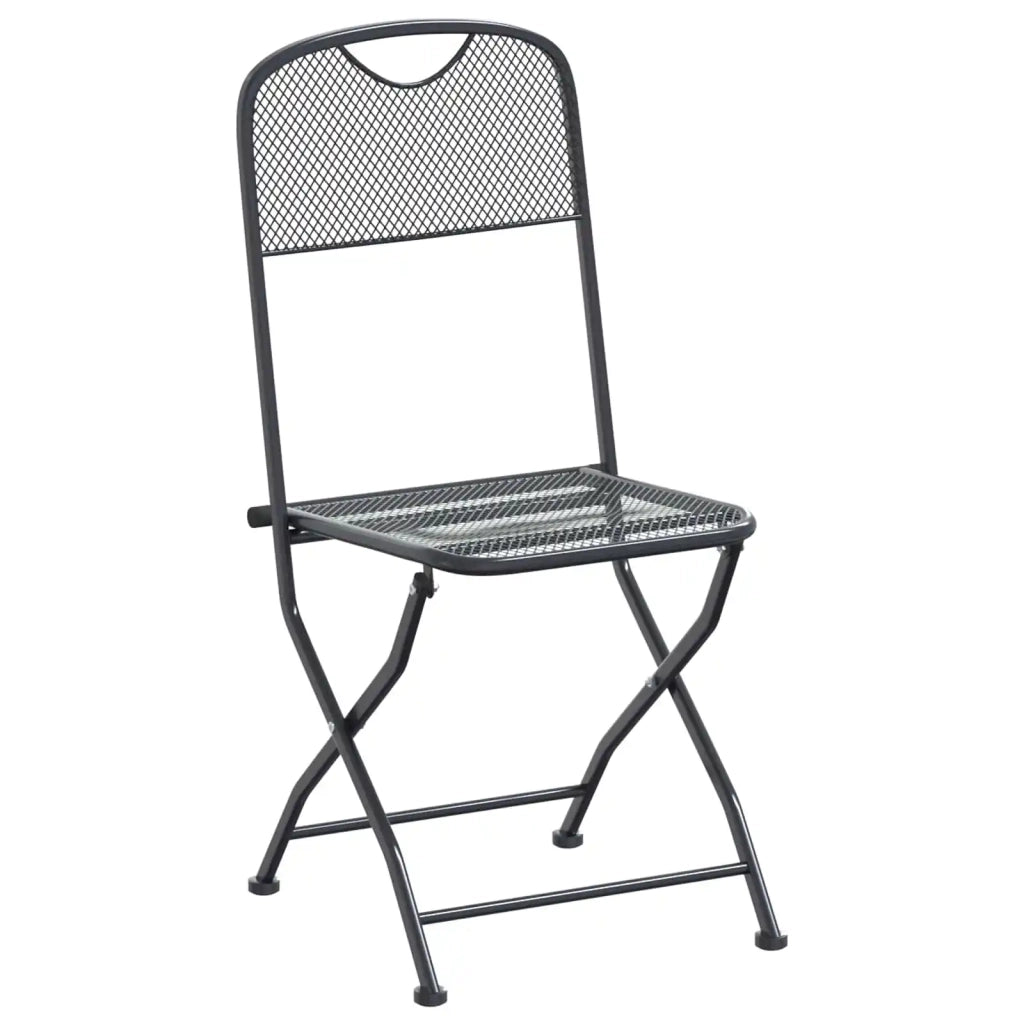 Set da Pranzo per Giardino 9 pcs Antracite 212 x 90 x 76 cm