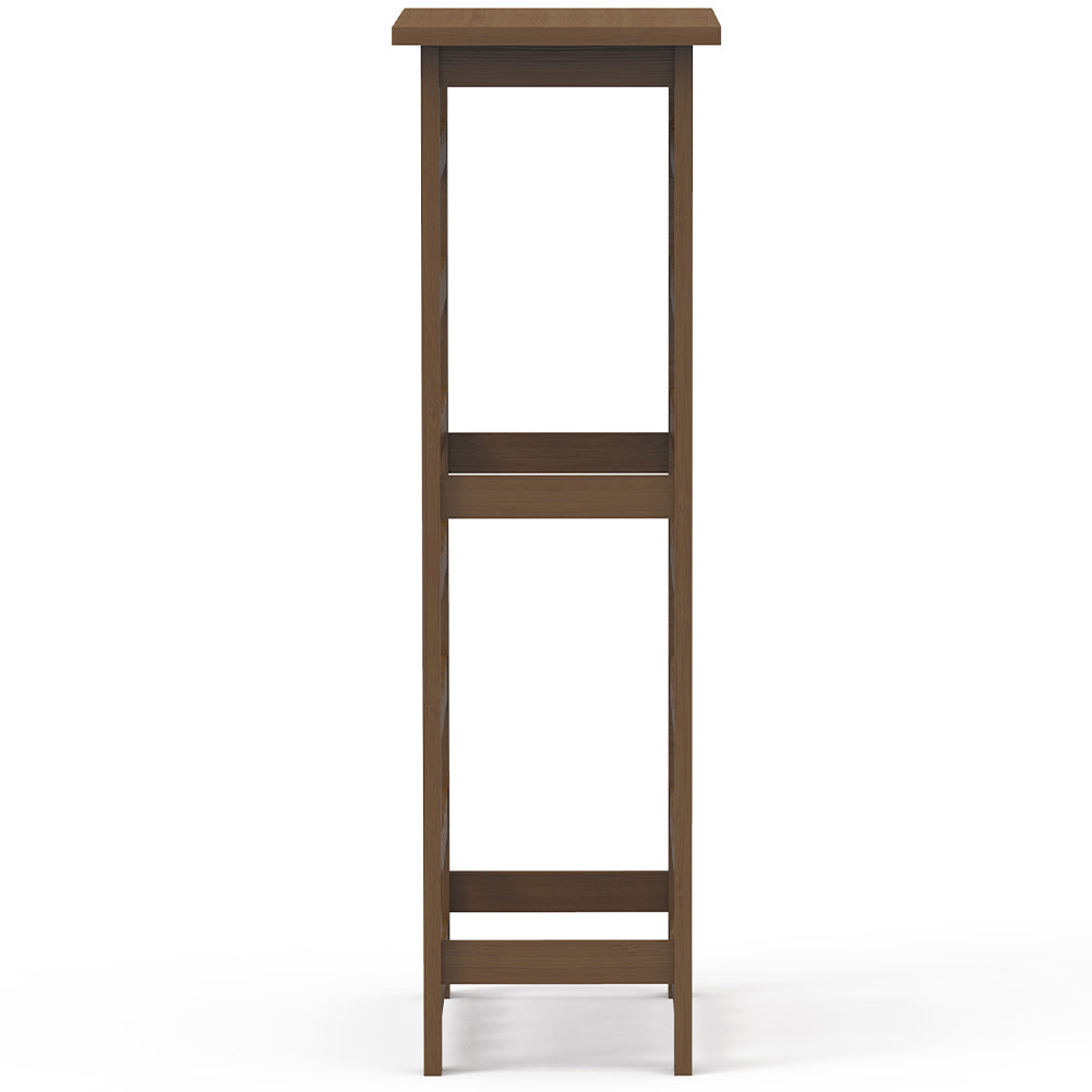 Cantinetta Portavino in Legno Bambù Noce con 28 Scomparti Bar Portabottiglie